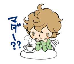 Girl chicorian of the blond hair sticker #8785785