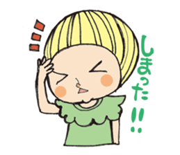 Girl  chicorian of the blond hair sticker #8785786