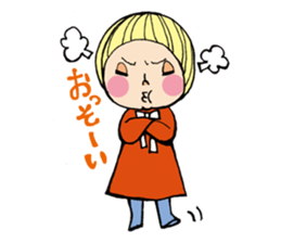 Girl  chicorian of the blond hair sticker #8785791