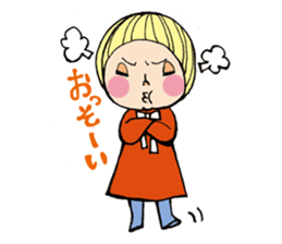 Girl chicorian of the blond hair sticker #8785791