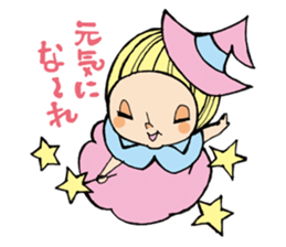 Girl  chicorian of the blond hair sticker #8785795