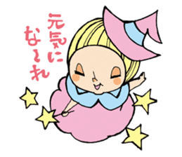 Girl chicorian of the blond hair sticker #8785795