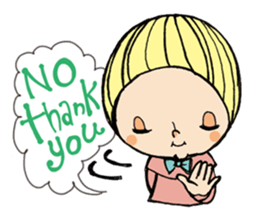 Girl  chicorian of the blond hair sticker #8785797