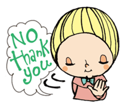 Girl chicorian of the blond hair sticker #8785797