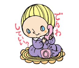 Girl chicorian of the blond hair sticker #8785799