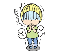 Girl  chicorian of the blond hair sticker #8785800