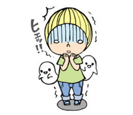 Girl chicorian of the blond hair sticker #8785800