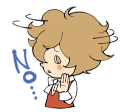 Girl  chicorian of the blond hair sticker #8785801