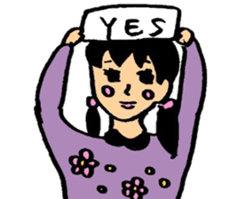 Man and woman of marked sticker #8785886