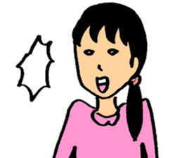 Man and woman of marked sticker #8785889