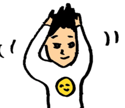 Man and woman of marked sticker #8785892