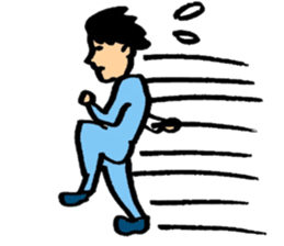 Man and woman of marked sticker #8785893