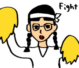 Man and woman of marked sticker #8785898