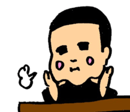 Man and woman of marked sticker #8785904