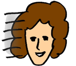 Man and woman of marked sticker #8785908