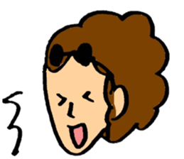 Man and woman of marked sticker #8785918