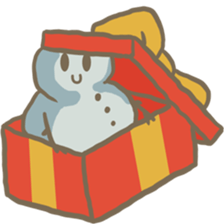 Adorable snowman sticker #8786243