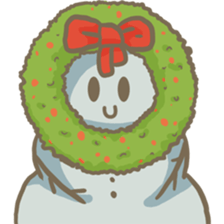 Adorable snowman sticker #8786244