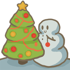 Adorable snowman sticker #8786245