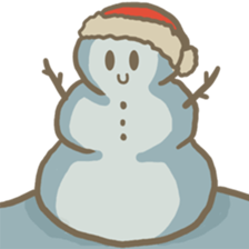 Adorable snowman sticker #8786248