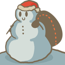 Adorable snowman sticker #8786250
