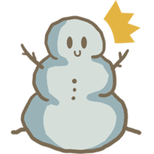 Adorable snowman sticker #8786255
