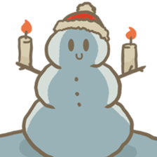 Adorable snowman sticker #8786256