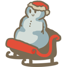 Adorable snowman sticker #8786257
