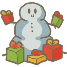 Adorable snowman sticker #8786258