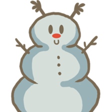 Adorable snowman sticker #8786259