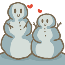 Adorable snowman sticker #8786260