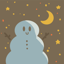 Adorable snowman sticker #8786263