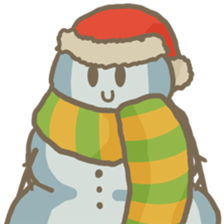 Adorable snowman sticker #8786266