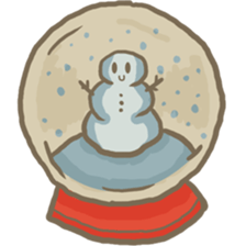 Adorable snowman sticker #8786267