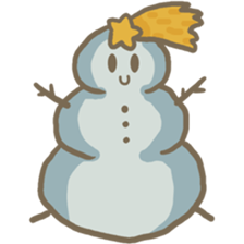 Adorable snowman sticker #8786272