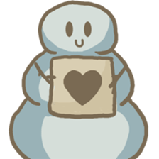 Adorable snowman sticker #8786275
