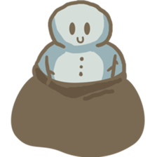Adorable snowman sticker #8786277
