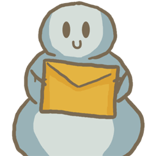 Adorable snowman sticker #8786278