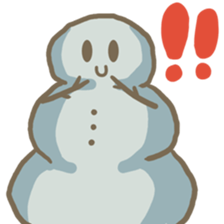 Adorable snowman sticker #8786281