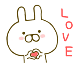 Rabbit Usahina Love 2 sticker #8786377