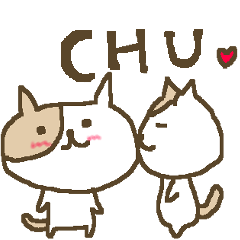 Simple love cat