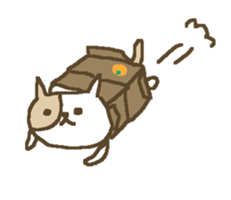 Simple love cat sticker #8786504