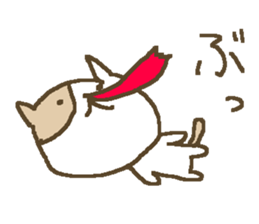 Simple love cat sticker #8786519