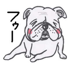 Weakness dog, Bulldog sticker #8786535