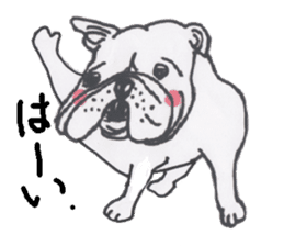 Weakness dog, Bulldog sticker #8786540