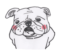 Weakness dog, Bulldog sticker #8786554