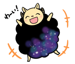 Black and white sheep's sticker #8786612