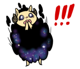 Black and white sheep's sticker #8786629