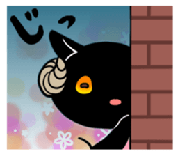 Black and white sheep's sticker #8786637