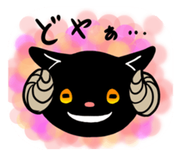 Black and white sheep's sticker #8786638